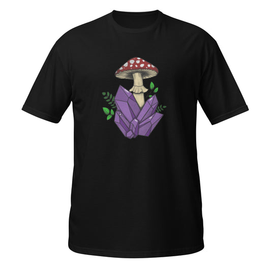 Mushroom Crystal Short-Sleeve Unisex T-Shirt