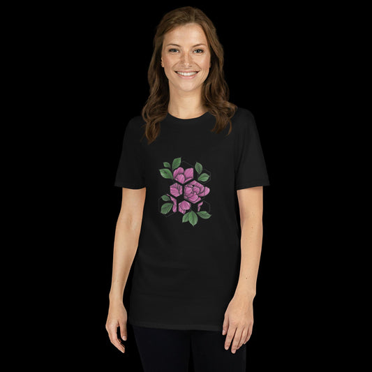 Honeycomb Flower Short-Sleeve Unisex T-Shirt